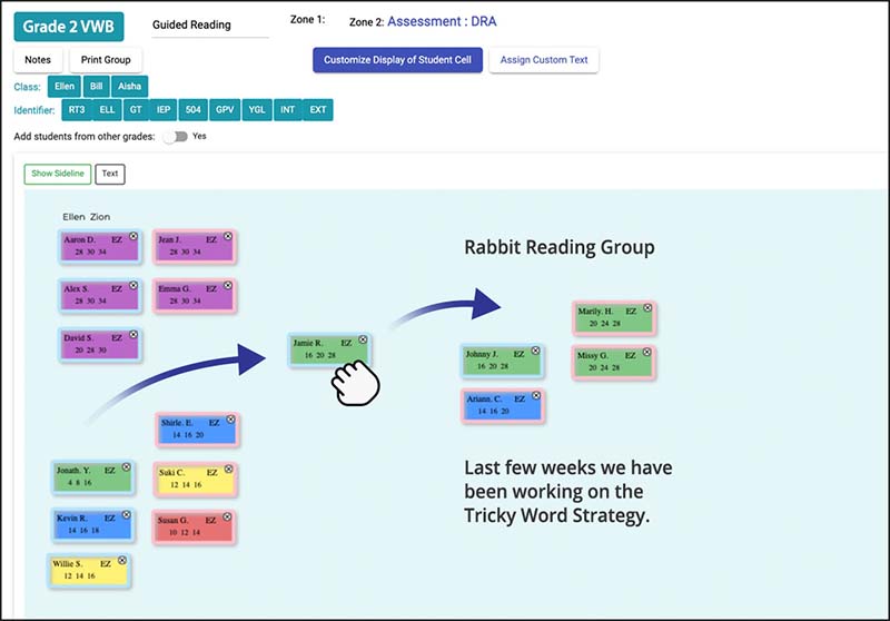 Virtual whiteboard class composer virtual whiteboard